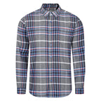 Peter Gribby Long Sleeve Silver Check Shirt