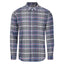Peter Gribby Long Sleeve Silver Check Shirt