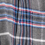 Peter Gribby Long Sleeve Silver Check Shirt