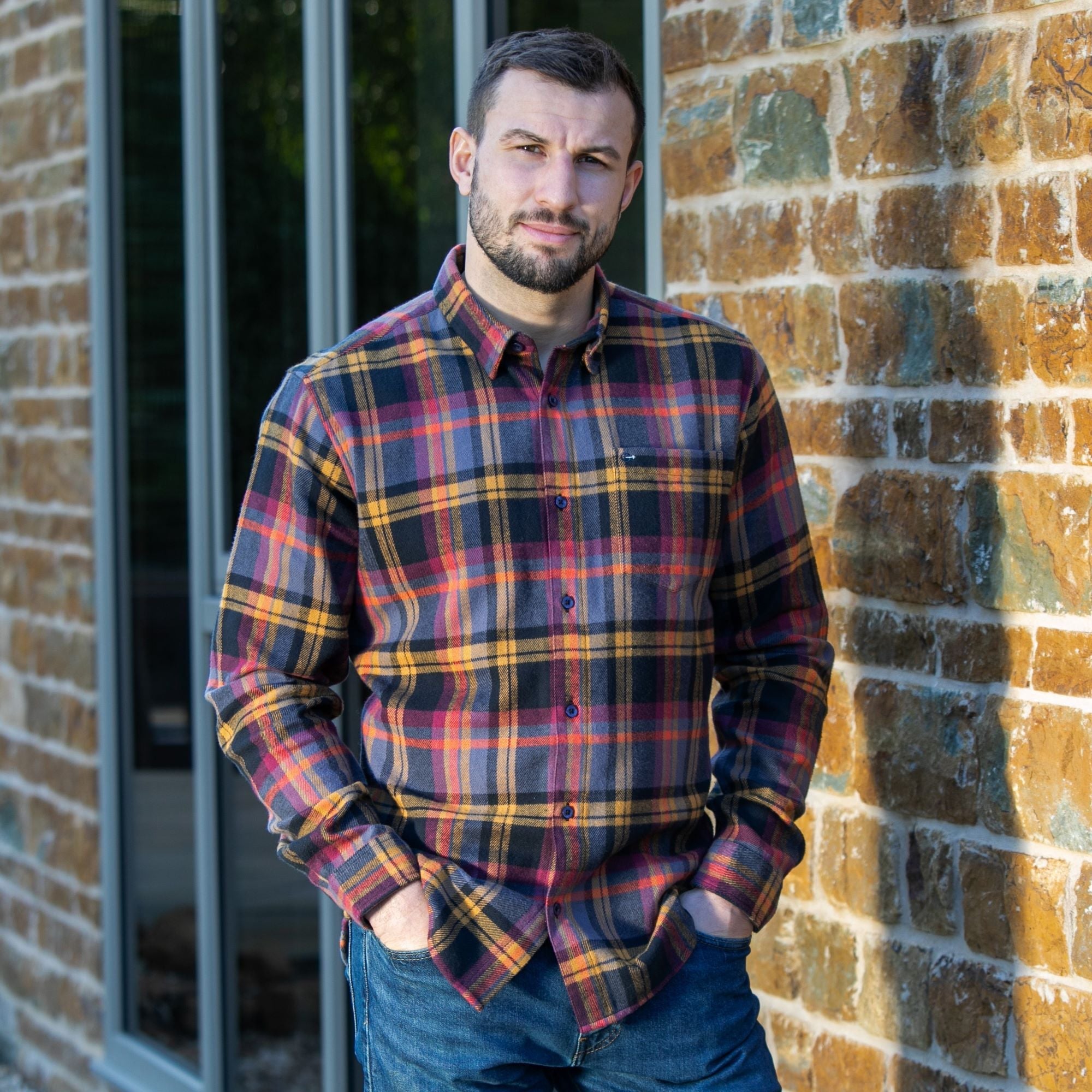 Peter Gribby Long Sleeve Multi Check Shirt