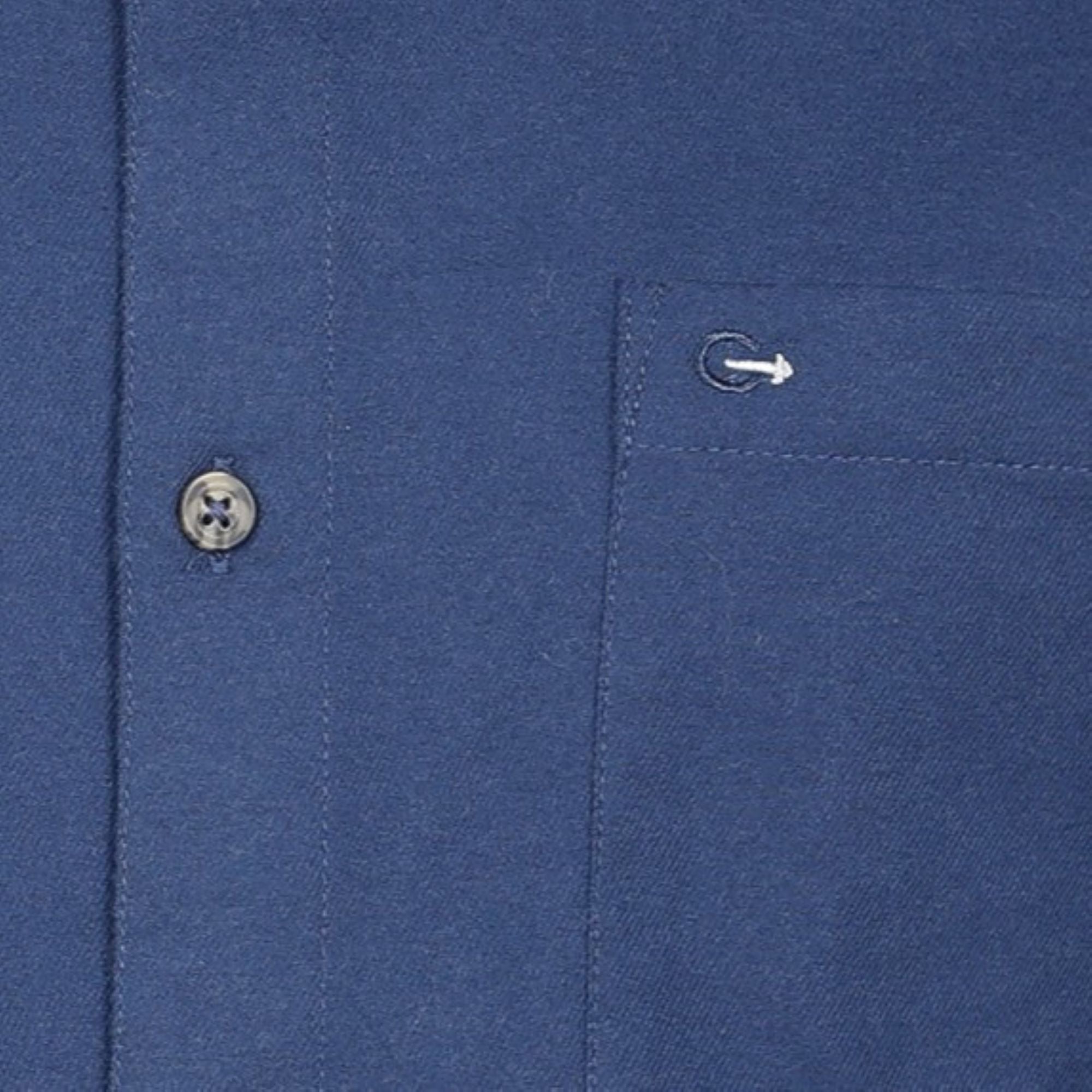 Peter Gribby Long Sleeve Twill Shirt - Indigo