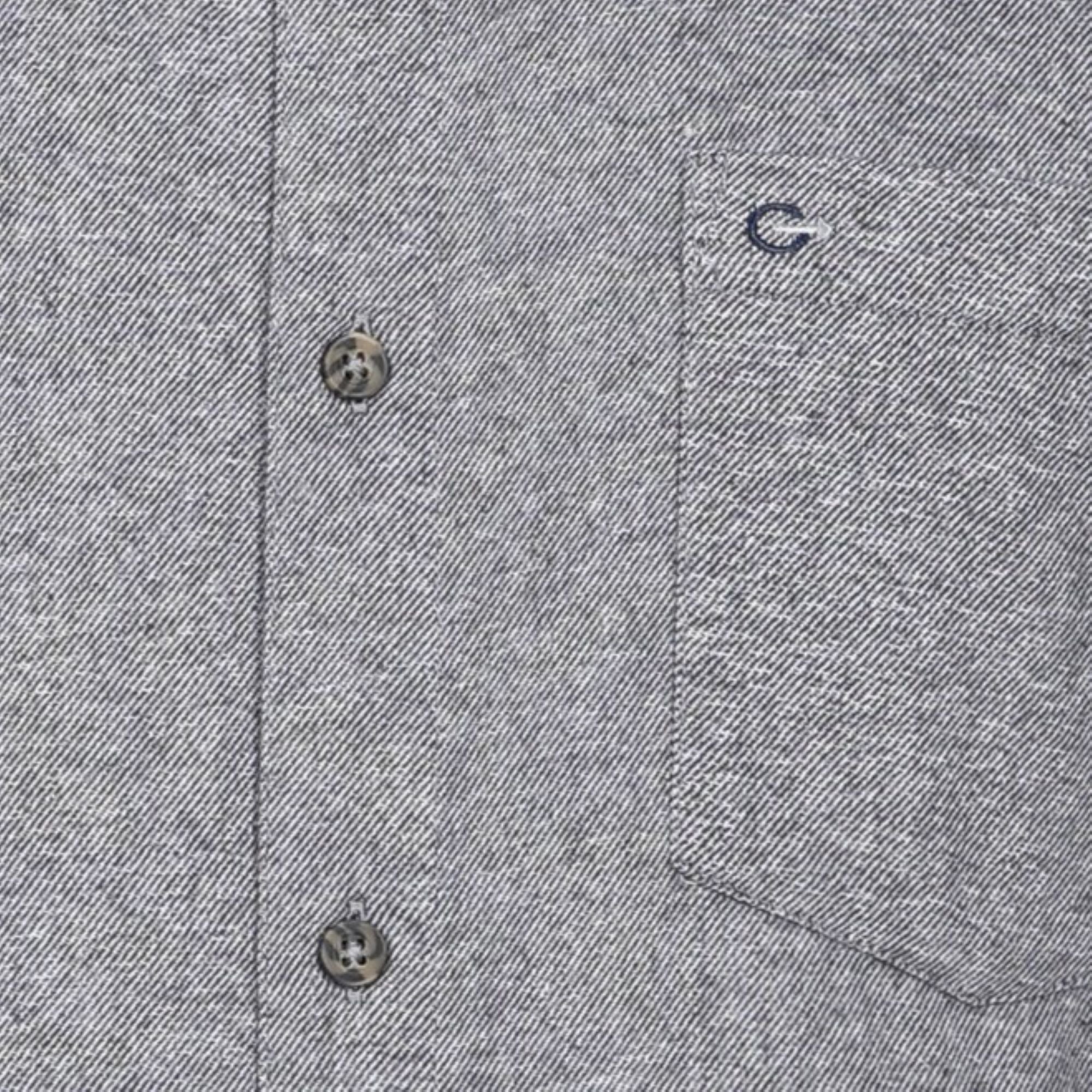 Peter Gribby Long Sleeve Twill Shirt - Silver