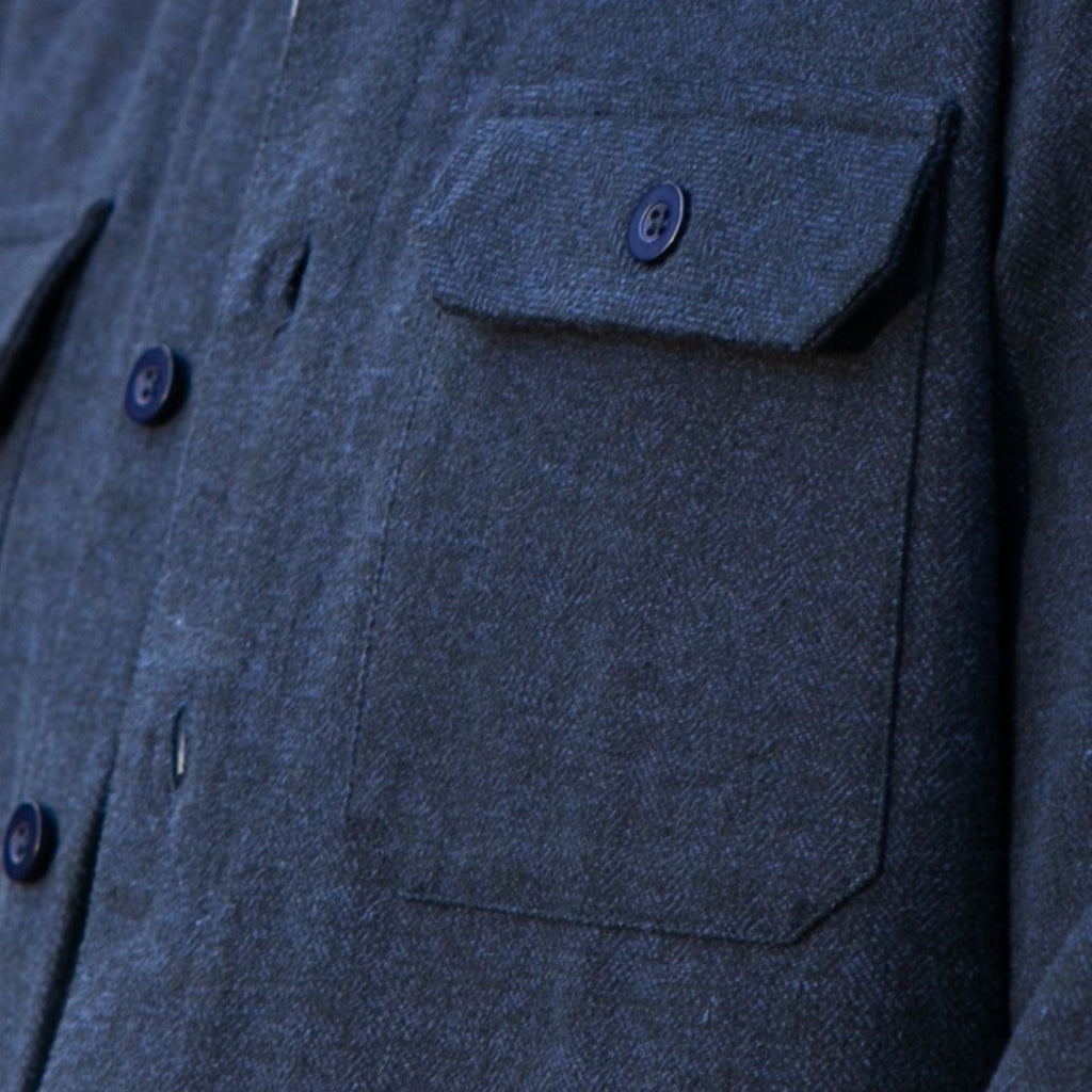Peter Gribby Flannel Shacket - Indigo