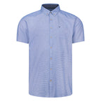 Peter Gribby Short Sleeve Teal Check Shirt