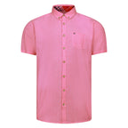 Peter Gribby Short Sleeve Linen Rich Shirt - Pink