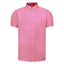Peter Gribby Short Sleeve Linen Rich Shirt - Pink