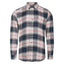 Peter Gribby Mens Long Sleeve Check Shirt - Cream