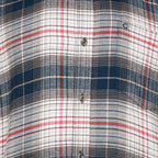 Peter Gribby Mens Long Sleeve Check Shirt - Cream