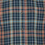 Peter Gribby Mens Long Sleeve Check Shirt - Navy