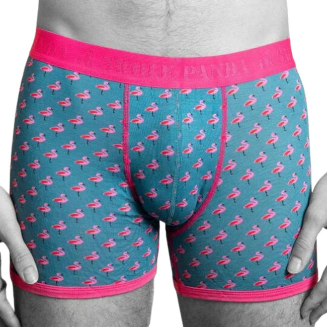 Swole Panda Flamingo Bamboo Boxers Hover Image