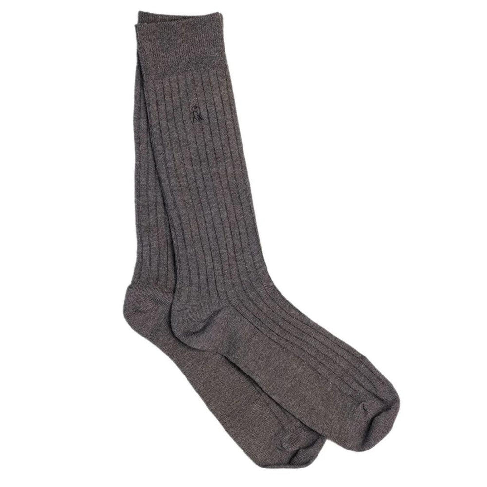 Swole Panda Bamboo Marl Grey Socks