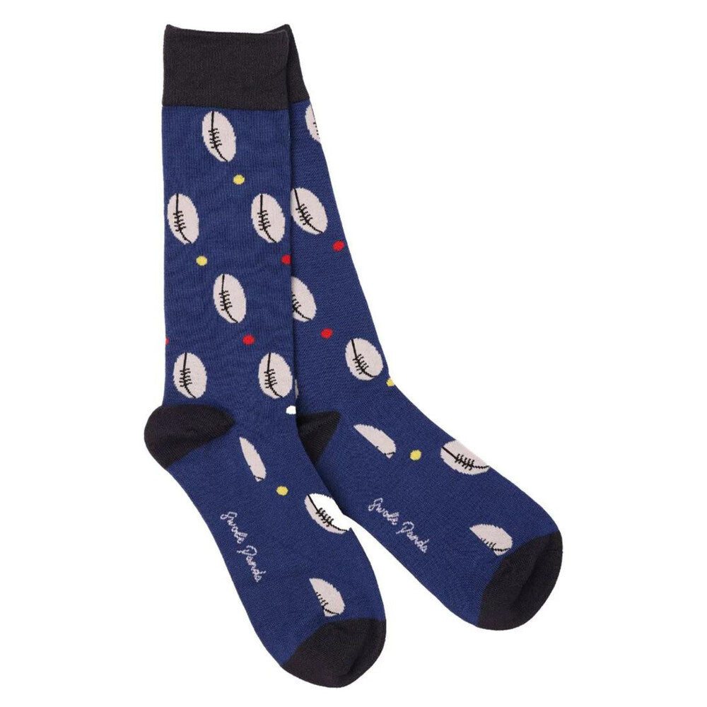 Swole Panda Bamboo Rugby Ball Socks