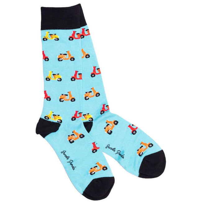 Swole Panda Bamboo Scooter Socks Hover Image
