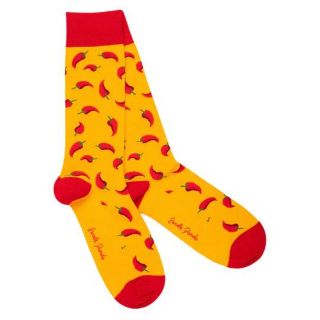Swole Panda Bamboo Socks - Red Chilli Hover Image