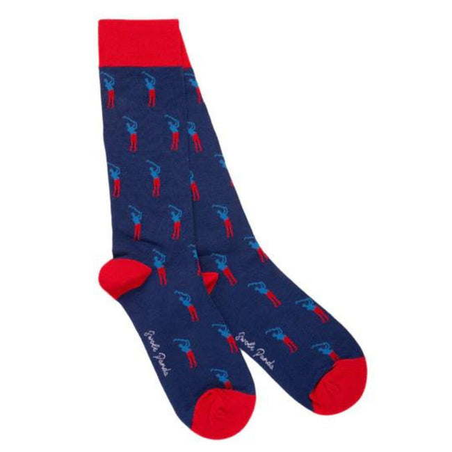 Swole Panda Bamboo Socks - Golfer Hover Image