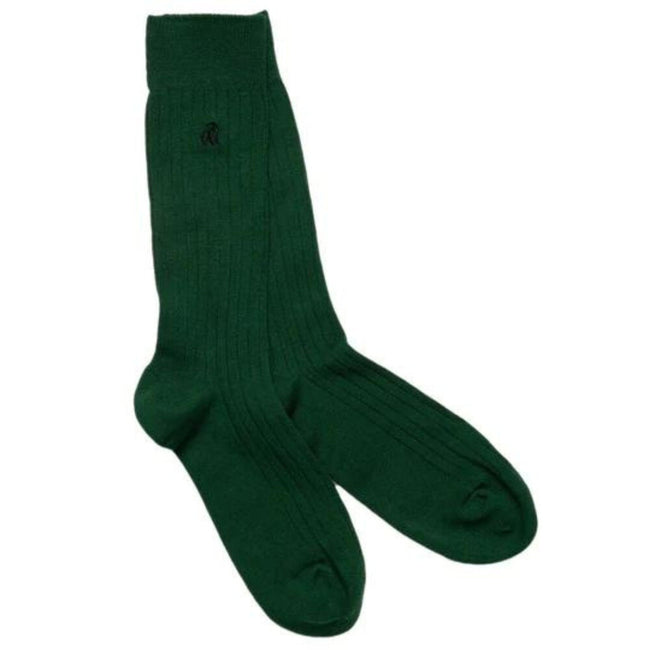 Swole Panda Bamboo Socks - Racing Green Hover Image