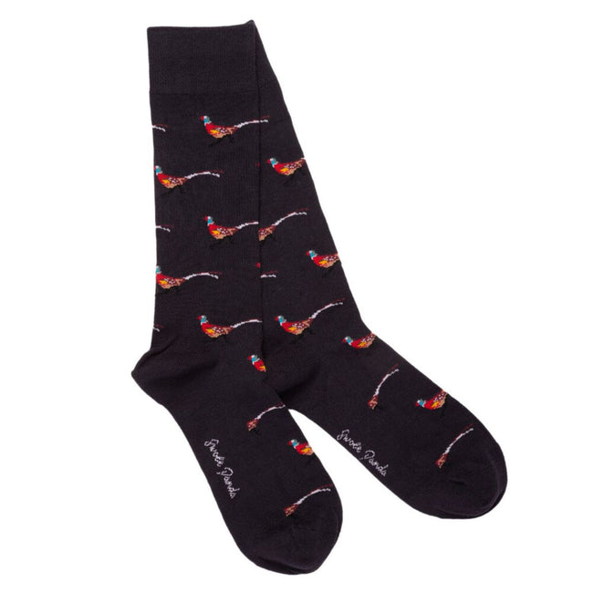 Swole Panda Bamboo Socks - Pheasant Hover Image