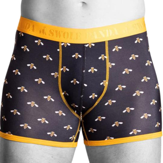 Swole Panda Bumblebee Bamboo Boxers Hover Image