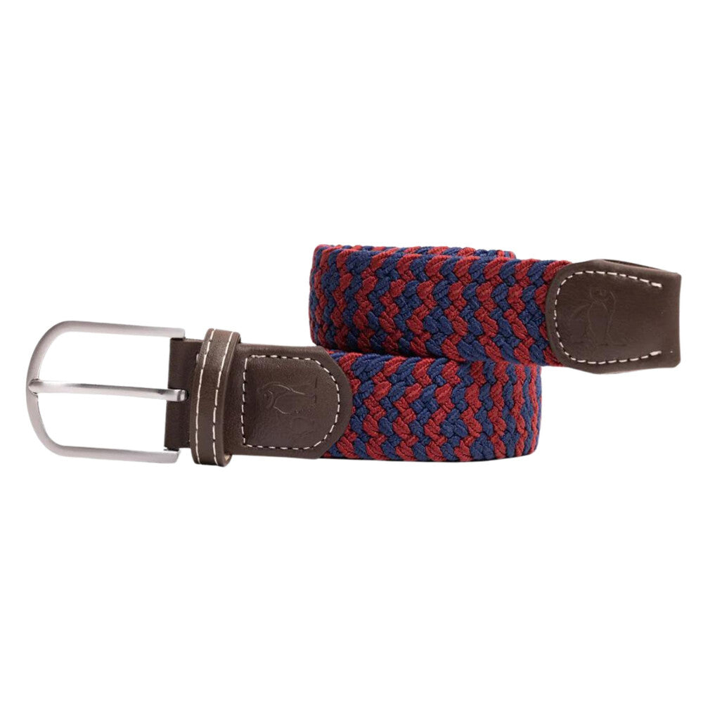 Swole Panda Burgundy ZigZig Woven Belt