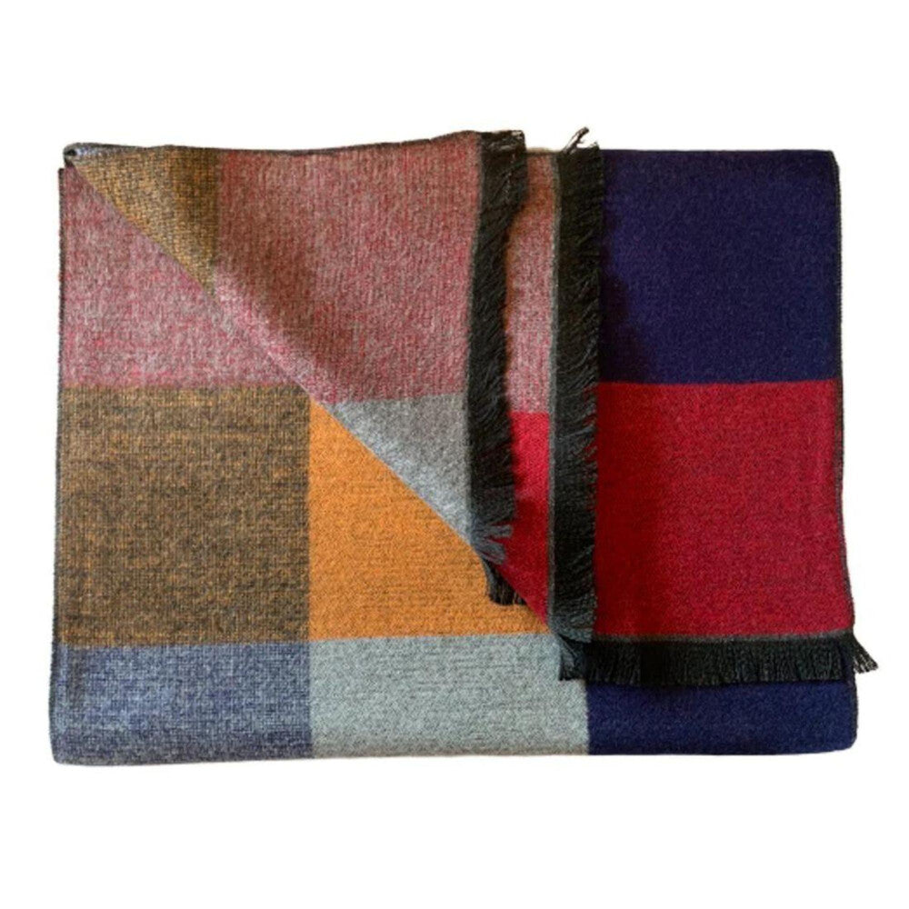 Swole Panda Multicolour Square Pattern Scarf