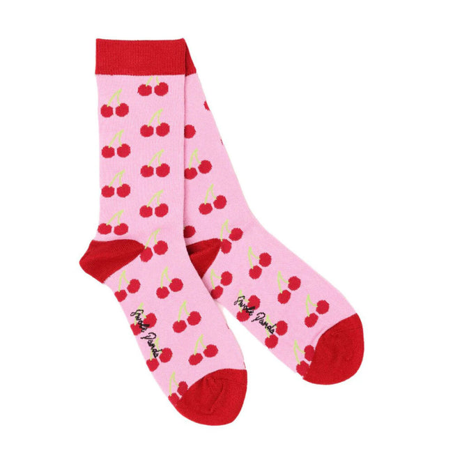 Swole Panda Womens Socks - Cherry Hover Image