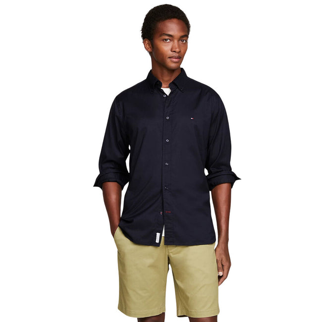 Tommy Hilfiger Flex Cotton Poplin Shirt - Desert Sky Main Image