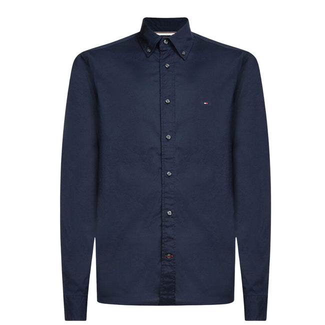 Tommy Hilfiger Flex Cotton Poplin Shirt - Desert Sky Hover Image