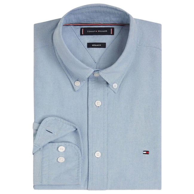 Tommy Hilfiger Solid Heritage Oxford Shirt - Blue Hover Image