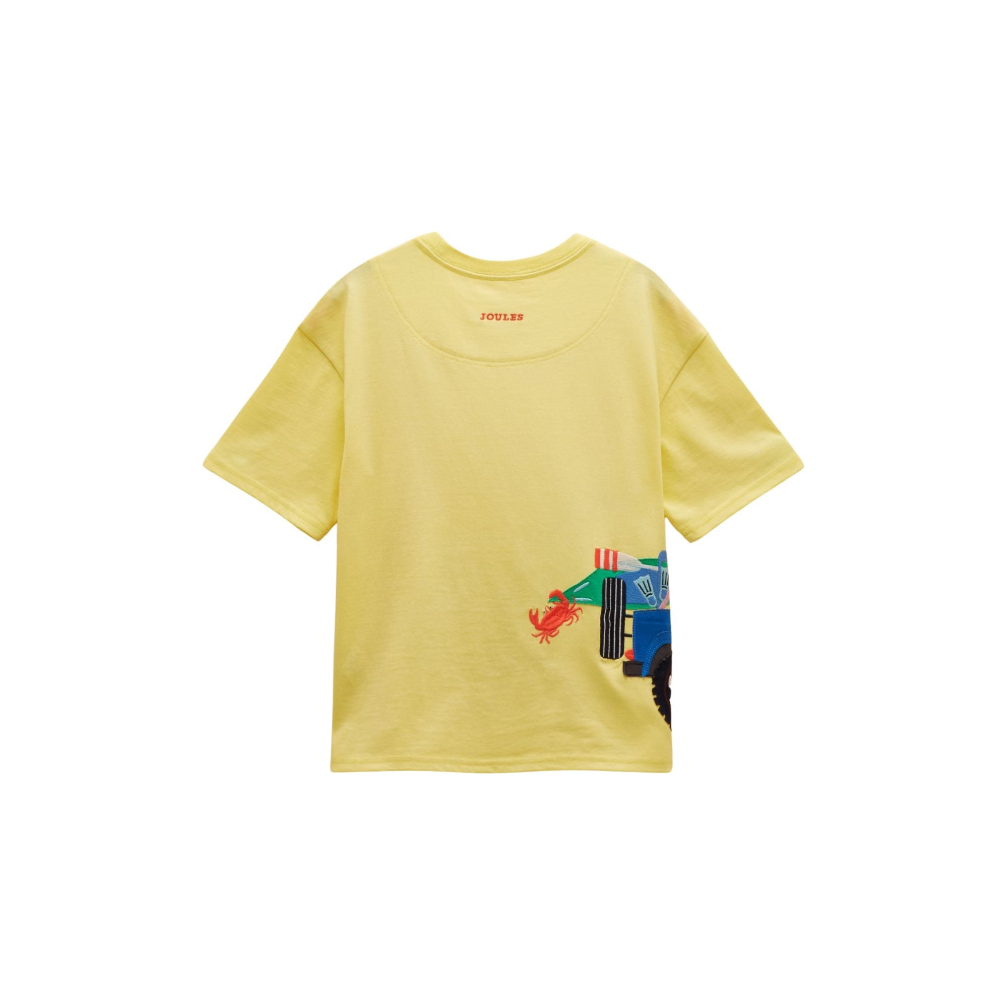 Joules Boys Archie Applique Graphic T-Shirt - Yellow
