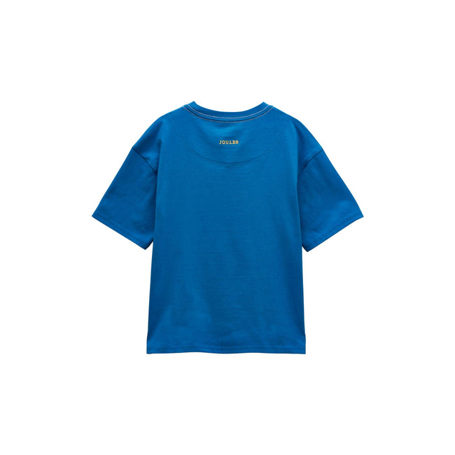 Joules Boys Archie Applique Graphic T-Shirt - Blue Main Image