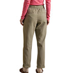 Joules Womens Relaxed Chino Tapered Trousers - Khaki Green