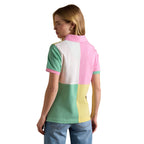 Joules Womens Beaufort Embroidered Short Sleeve Polo Shirt - Harlequin