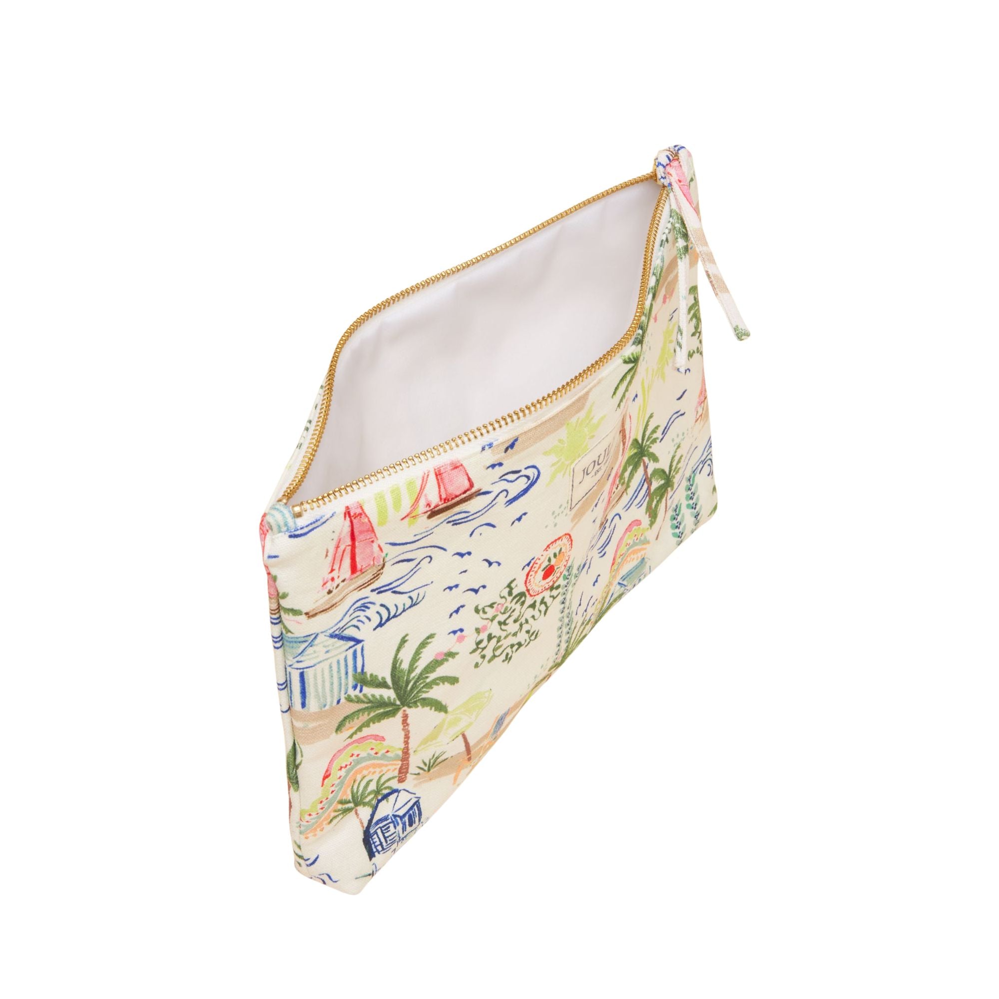 Joules Womens Carrywell Printed Pouch - Palm Print