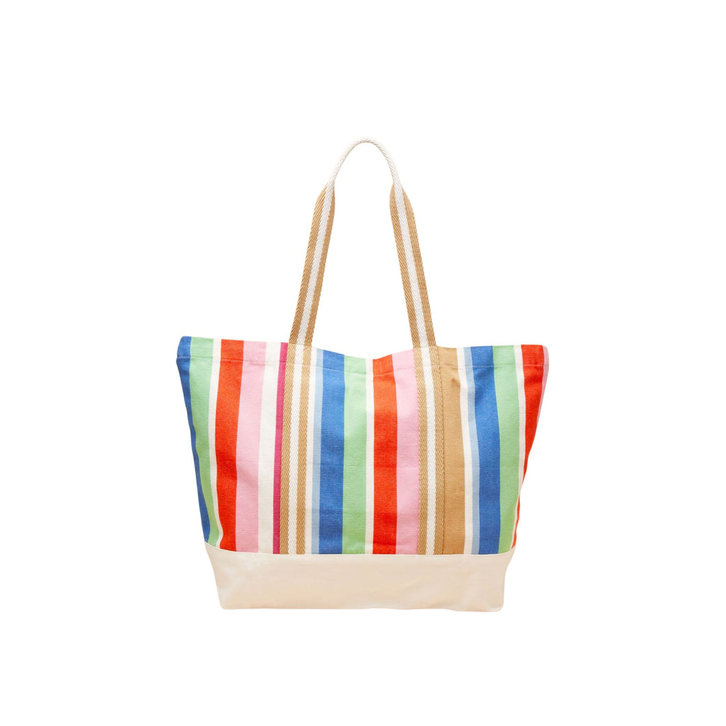 Joules Womens Promenade Canvas Tote Bag - Multi Stripe