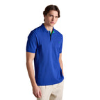 Joules Mens Woody Cotton Pique Polo Shirt - Blue