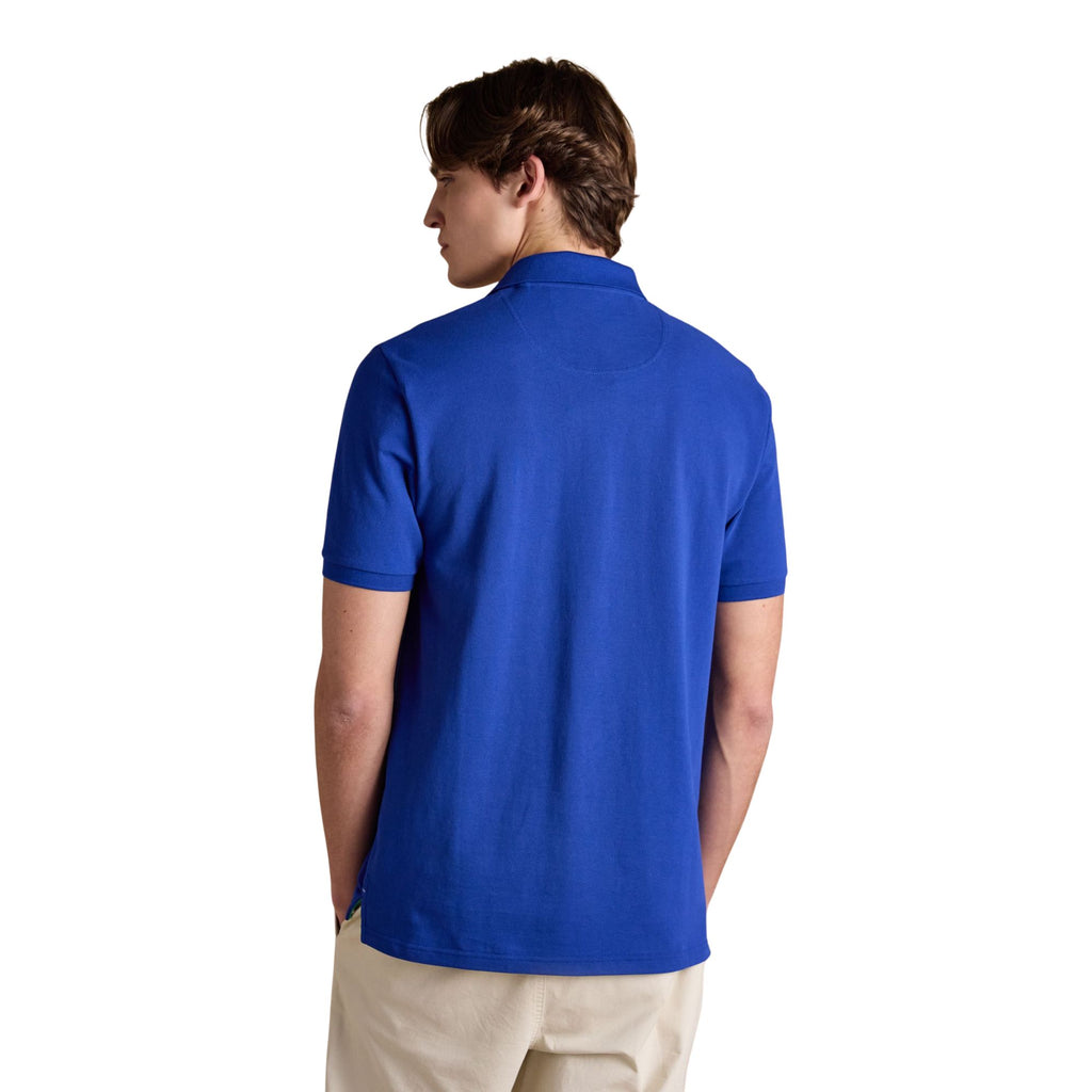 Joules Mens Woody Cotton Pique Polo Shirt - Blue