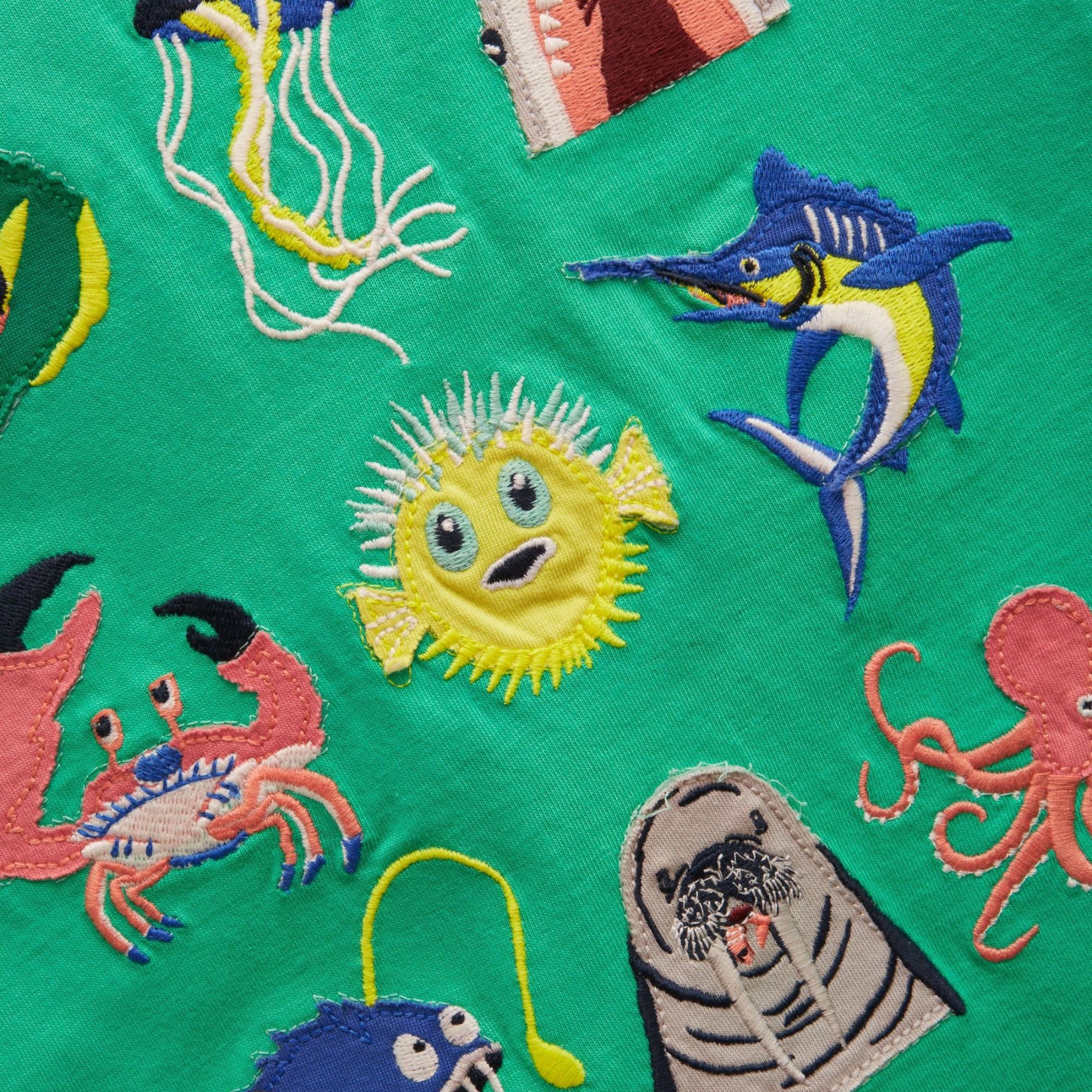 Joules Boys Archie Applique Graphic T-Shirt - Green