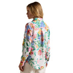 Joules Womens Anna Long Sleeve 100% Linen Shirt - Multi Floral