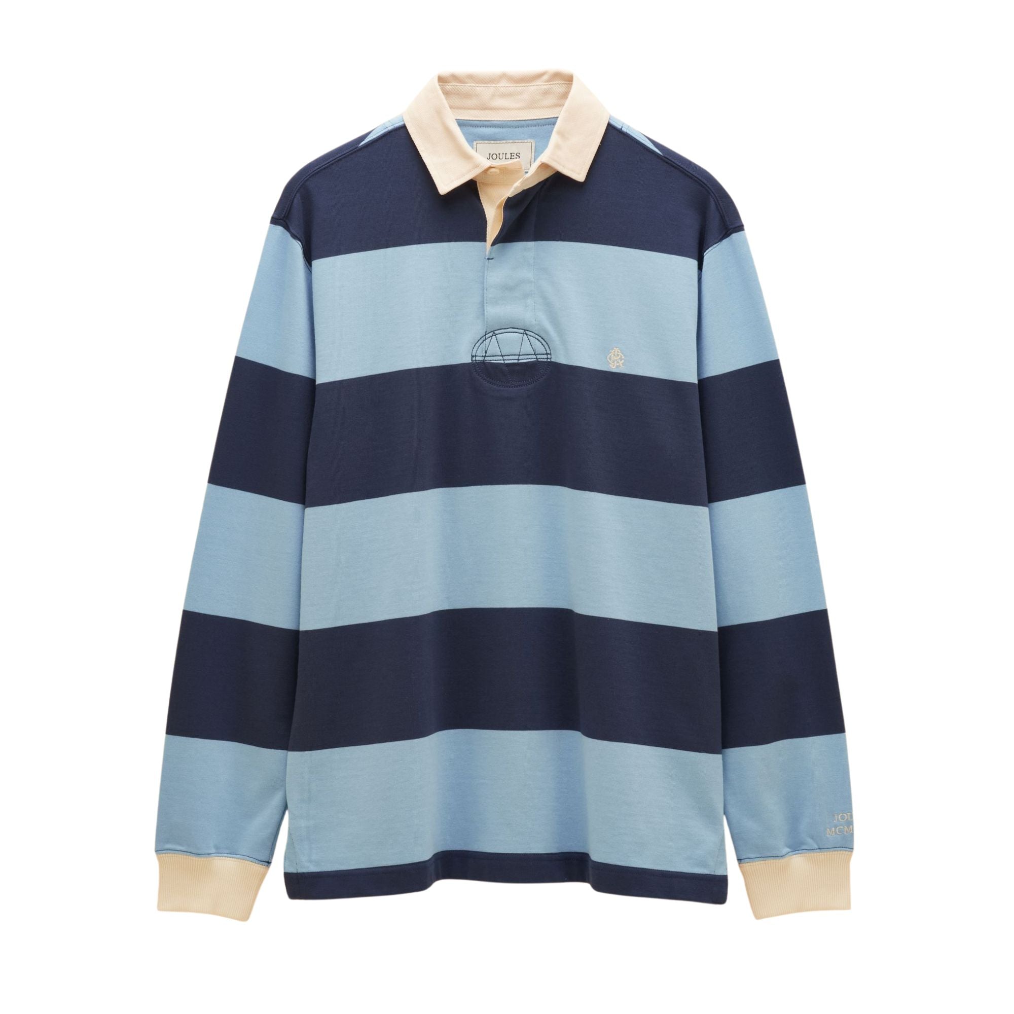 Joules Mens Rugby Club L/S Rugby Shirt - Blue/Navy