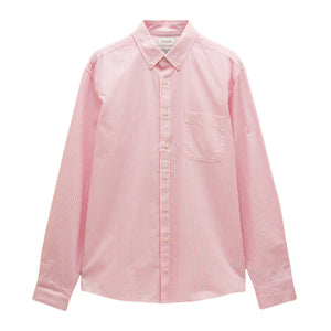 Joules Mens Oxford Lw Stripe Shirt - Pink Stripe
