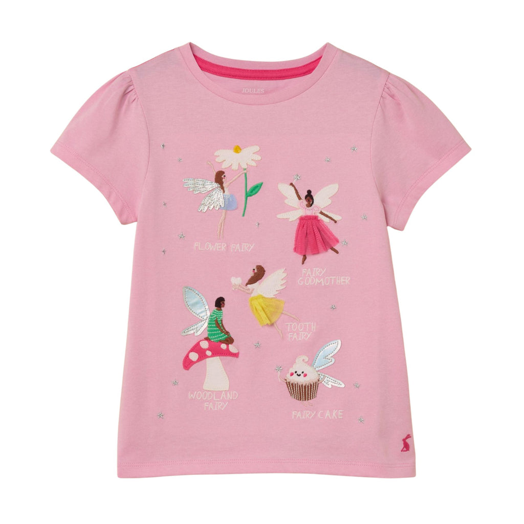 Joules Girls Astra T-Shirt - Pink