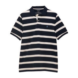 Joules Mens Woody Stripe Polo Shirt - Navy/White