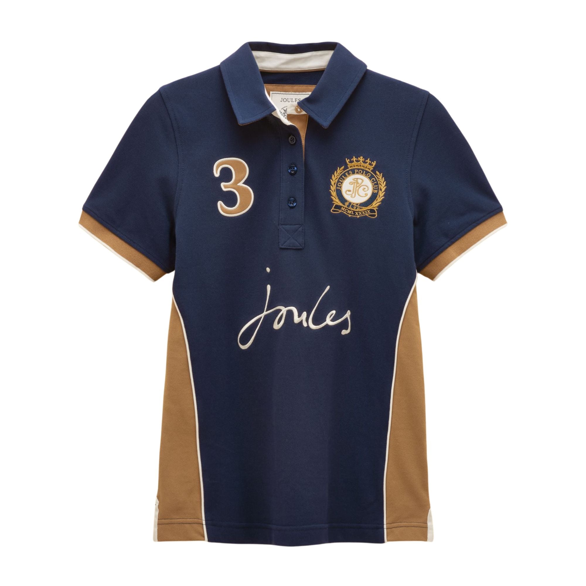 Joules Womens Beaufort Polo Shirt - Navy