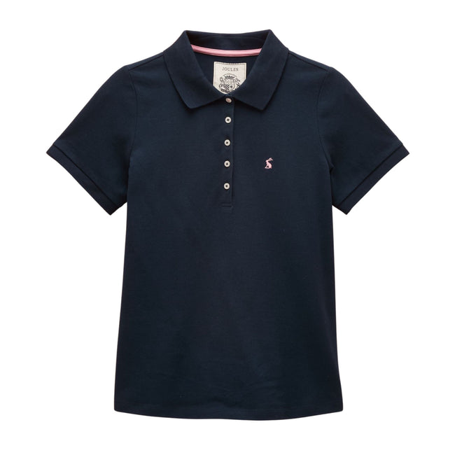 Joules Womens Woody Polo Shirt - Navy Hover Image