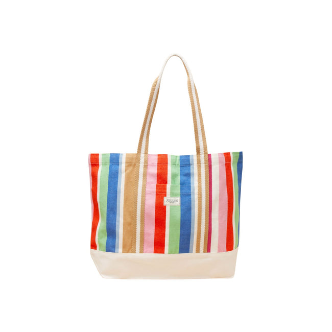 Joules Womens Promenade Canvas Tote Bag - Multi Stripe Hover Image