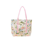 Joules Womens Promenade Canvas Tote Bag - Palm Print