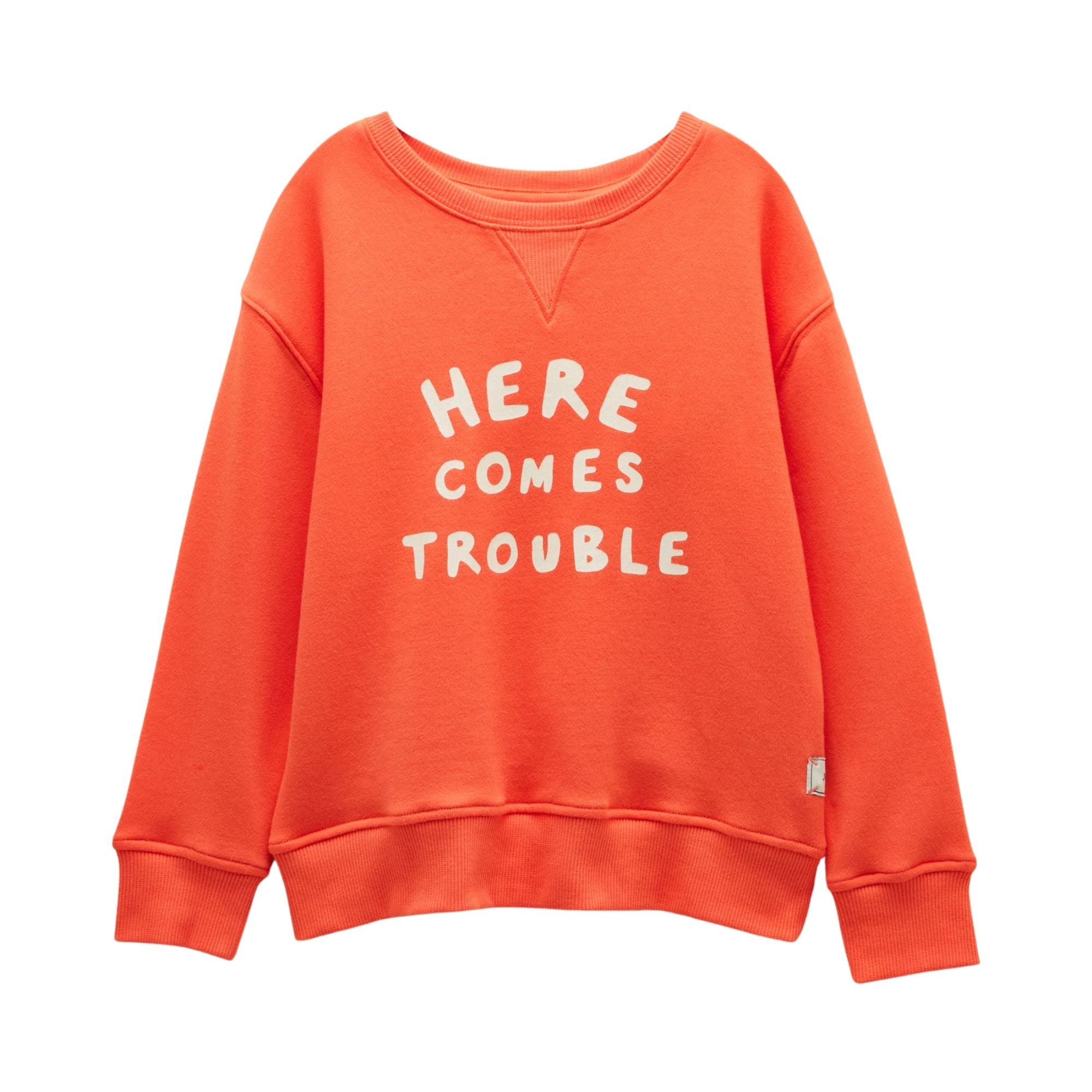 Joules Girls Sundaze Sweat Top - Orange