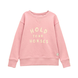 Joules Girls Sundaze Sweat Top - Pink
