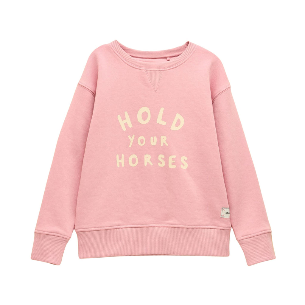 Joules Girls Sundaze Sweat Top - Pink