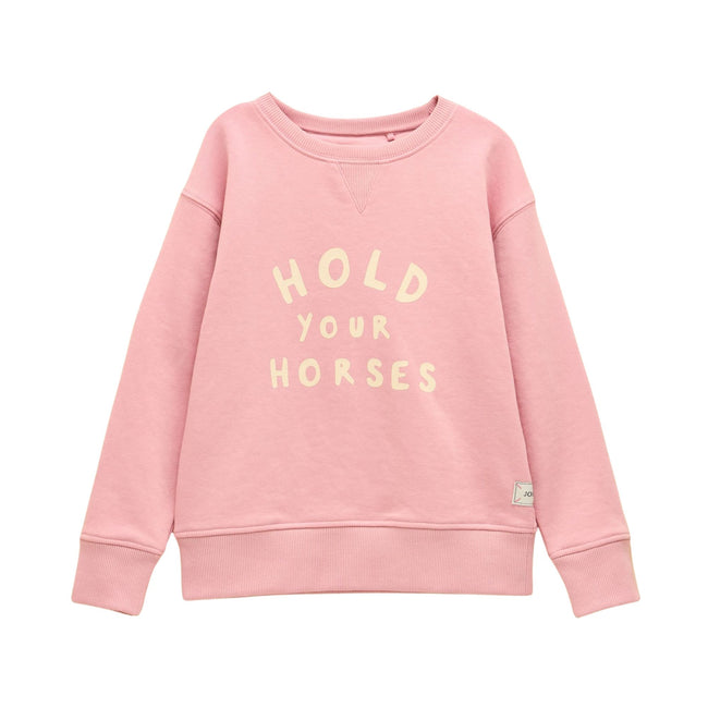 Joules Girls Sundaze Sweat Top - Pink Hover Image